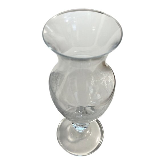 Cristal d’Arques France Etched Crystal Vase – Vintage Pedestal Flower Vase – 9x3 - Picture 2 of 7